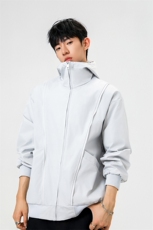 可二开拉链装饰解构大码M-5XL夹克男100%聚酯纤维JK78092P69控108，男装夹克，星座226-1