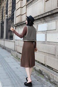 两件套连衣裙图片