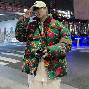 Y99男女休闲花衣服外套冬季保暖防寒面包衣服风大码汉服土潮图片