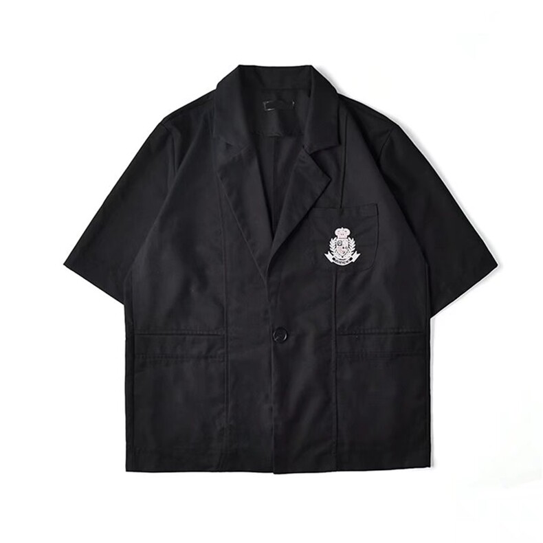 短袖西装外套男ins潮牌潮流宽松夏季青少年原宿风西服XZ0121-P45,男装西服,星座308B-1