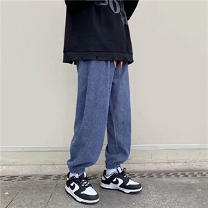 日系复古着vintage裤子高街ins潮灯芯绒休闲裤B369P35图片
