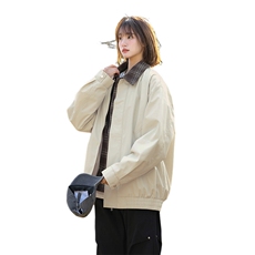 中性风格子夹克春季假两件潮牌翻领棒球服大码外套A436-1802-P75，男装夹克，电商A436