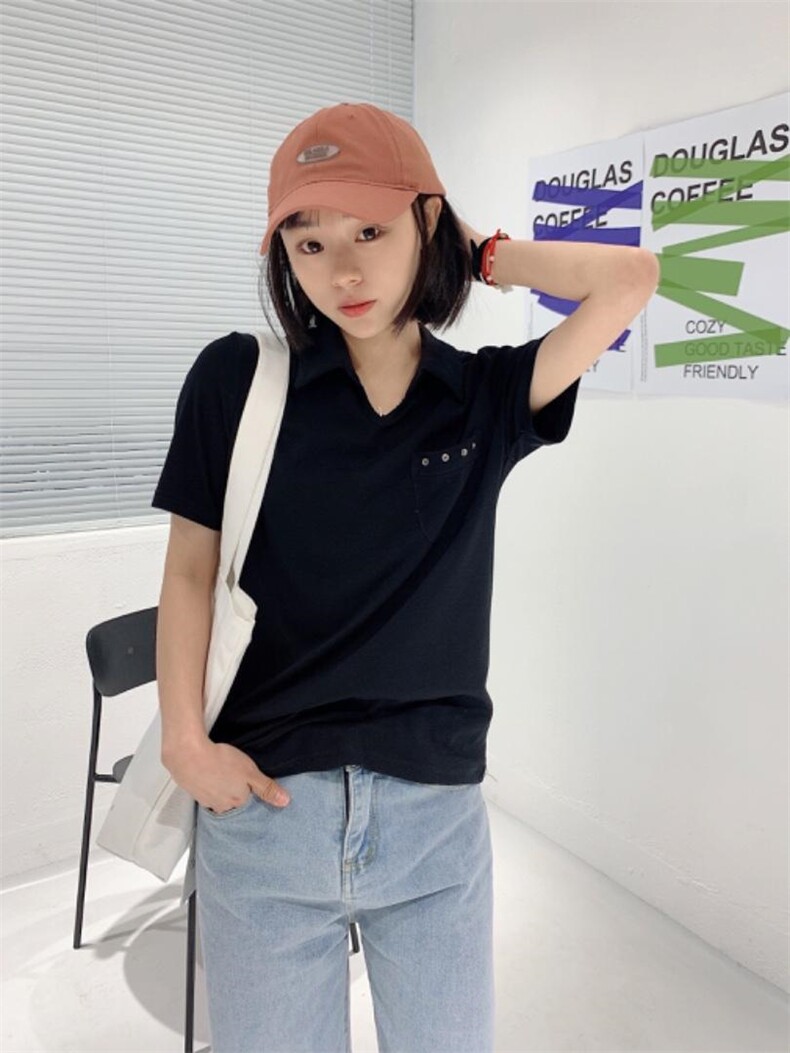 收身polo,女装其它,著朴