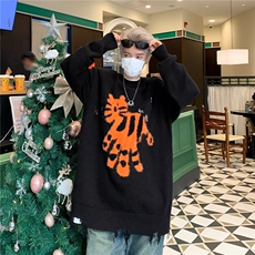 美式圆领毛衣男慵懒风休闲针织衫R3161P53，男装针织衫/毛衣，星座1116-2
