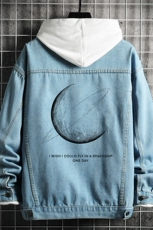 月球牛仔夹克男大码牛仔外套男茄克NJ77246-P60加绒款-P75，男装夹克，电商A040A