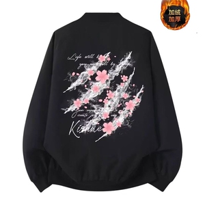 网络图现货 美式潮牌复古高街棒球服加绒飞行休闲夹克JRK184-P45图片