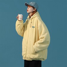 MY205-P85   加厚卫衣棉衣羊羔毛棉服羊羔绒中性外套图片