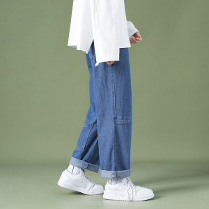 21年秋季港风牛仔裤中性风牛仔裤女高品质现货DS-A160-1-8610-P45,男装牛仔裤,电商C323-1