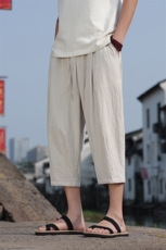 风夏季休闲裤宽松透气男裤哈伦裤灯笼沙滩七分裤DK2507-P50，男装休闲裤，电商A008