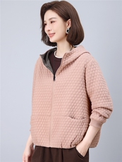 2026年春秋季新款时尚大码妈妈装气质显瘦休闲百搭两面穿外套，女装短外套，独衣靓