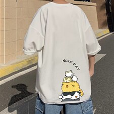 Q11090-P30 春夏季七分袖t恤男大码五分袖男短袖中袖图片
