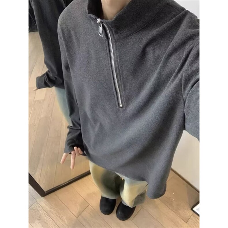 JY750-P38高密德绒拉链打底衫网图,男装T恤,星座1501-3
