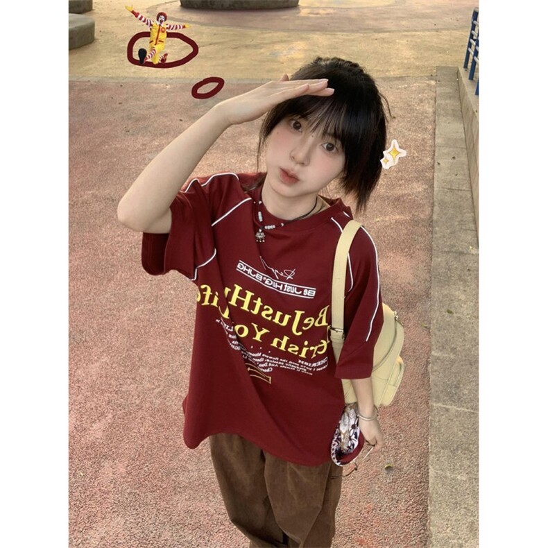 H0513-p35设计感精梳紧密短袖t恤女,女装T恤,星座617A-2