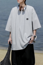 8XL-M重磅！特大码T潮牌上衣男中性华夫格短袖T恤DX304P25控39，男装T恤，电商D206-1