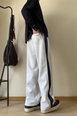 A178秋冬季新款三条杠卫裤直筒宽松潮牌裤子K2838P35限价65，男装休闲裤，电商A178