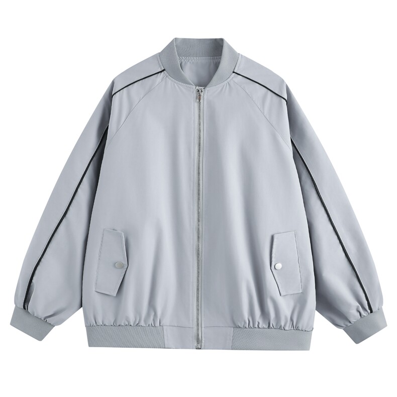 光板得物唯品二开秋装包边棒球服夹克外套F605TP58,男装夹克,电商A247