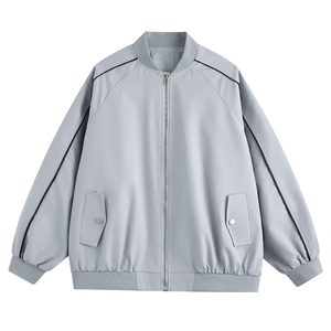 光板得物唯品二开  秋装包边棒球服夹克外套 F605 TP58图片