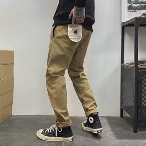 潮牌秋季修身小脚裤裤男士潮流青年休闲长裤男小直筒裤图片