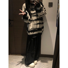 【有货】MY3010CC-特P46条纹毛衣男慵懒风情侣针织衫外套，男装针织衫/毛衣，星座1007（原301D）