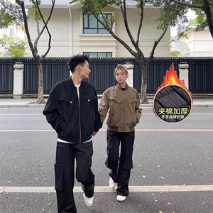 网图有货 复古加棉哈灵顿街头做旧工装夹克男J95-常规P75 夹棉P90图片