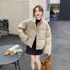 现货韩系立领波点短款羽绒服5813-P235-K328，女装羽绒服，2C159