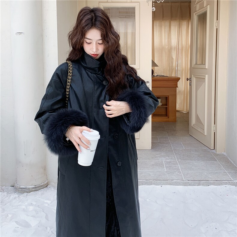 新款大货已出，90白鹅绒袖口真毛可拆卸2B113-2589-P525-K798,女装羽绒服,2B113