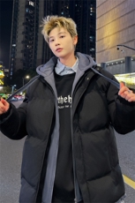 冬季加厚棉衣外套男假两件加厚外套男装上衣BM07-P75，男装棉衣，星座210-1