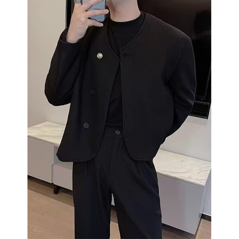 文艺时尚流行简约ins短款西装新款气质百搭日系慵懒原宿XX09,男装西服,星座1116A（原606A-3）