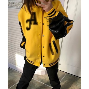 棒球领服女秋冬高街设计感小众ins潮牌开衫夹克 JA214图片