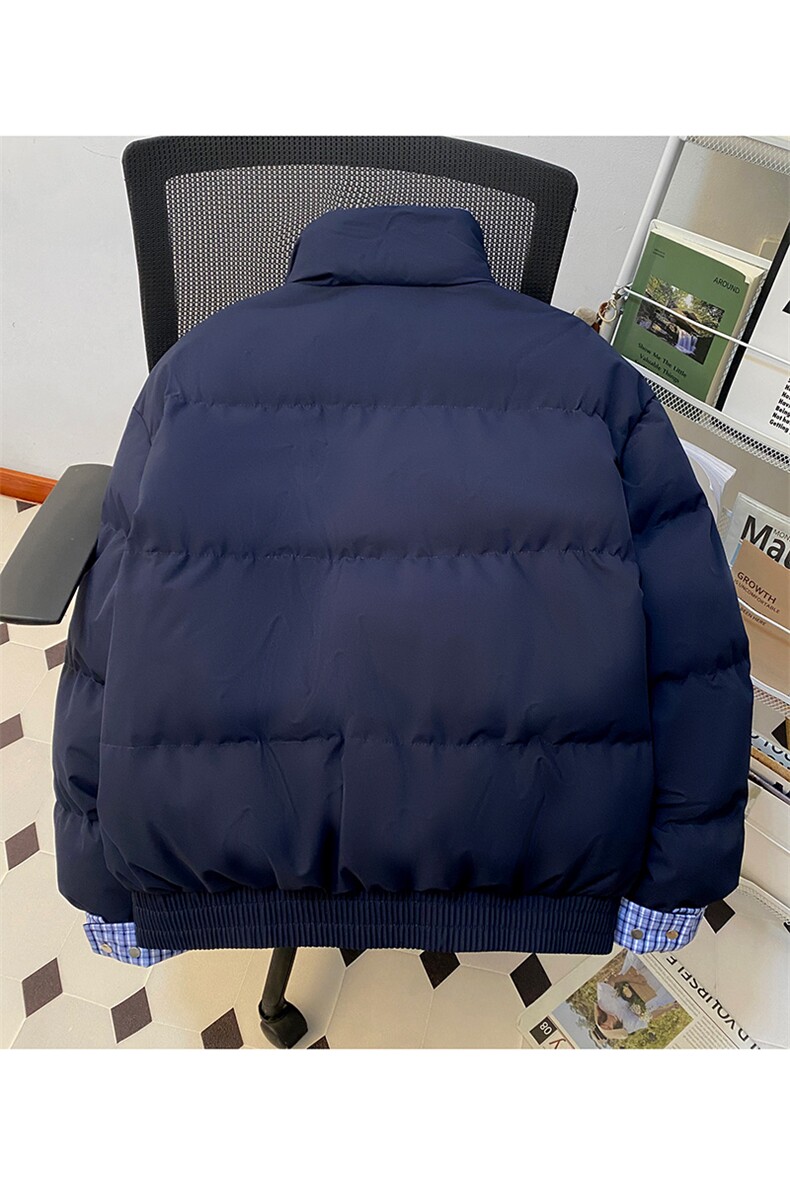 冬季新品得物美式潮流高品质格子加绒加厚棉衣外套棉服MY5566-P88,男装棉衣,星座610B-1
