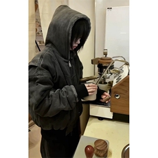 cleanfit座山雕加绒加厚棉服外套男女冬季流行风格美式工装风夹克，男装棉衣，星座706