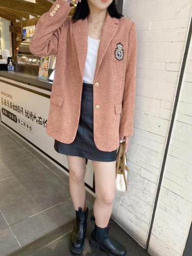 【现货】2021秋季新品灯芯绒系列西装跑量，女装西装，蓝典