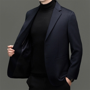 男装西服AE872羊毛羊绒西装高品质西服上衣2粒扣图片