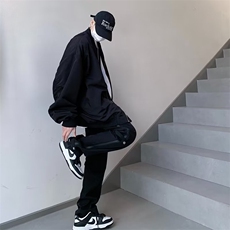 外套男款春秋ins潮流潮牌美式复古设计感夹克宽松棒球服HJ488-P65，男装夹克，星座1008-1