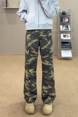 B221美式ins高街暗黑多口袋修身工装牛仔裤LK24156-P65控88，男装牛仔裤，电商B221