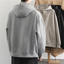 美式高级感连帽卫衣男2026潮牌复古高街oversiz开衫外套，女装短外套，星座914