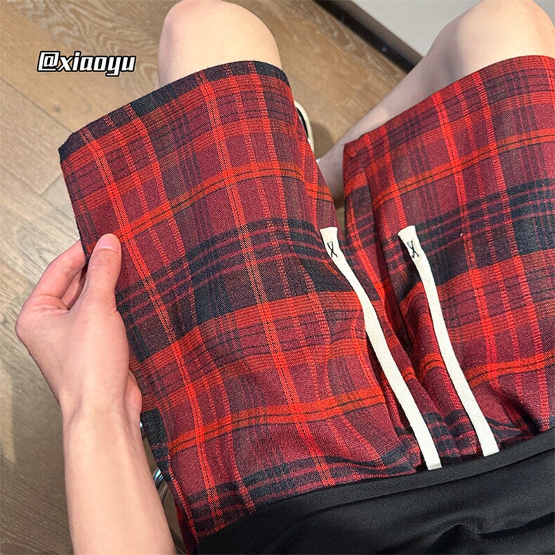 XZ616夏季薄款美式学院格子设计五分裤休闲短裤TY2470P45控58,男装休闲裤,星座512A（原616）