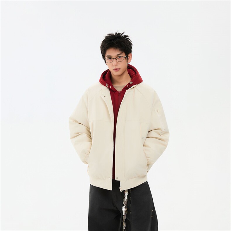 !潮流冬季连帽拉链加绒加厚棉衣情侣撞色棉服外套MY5567-P78,男装棉衣,星座610B-1