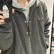 美式复古飞行员夹克外套男款春秋季高级感痞帅小众高街vibe棒球服，男装夹克，星座506A