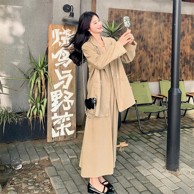 【】2026春装时尚西装吊带连衣裙两件套套装C62-P155K218,女装套装/套裙,2C332