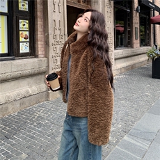 新品2025冬装云朵绒皮毛一体外套2c116-2557-p235-k299，女装皮草，2C116