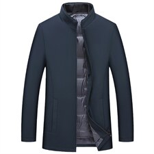 羽绒服男士外套冬季2023年新款立领加厚爸爸冬装外套J619-P260，男装羽绒服，电商B212（原钱塘6029）