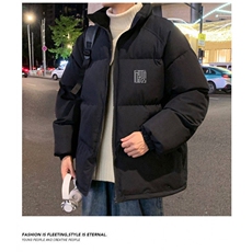 棉服男款冬季美式立领拉链棉服加厚棉衣外套短款面包服，男装棉衣，星座1013-1