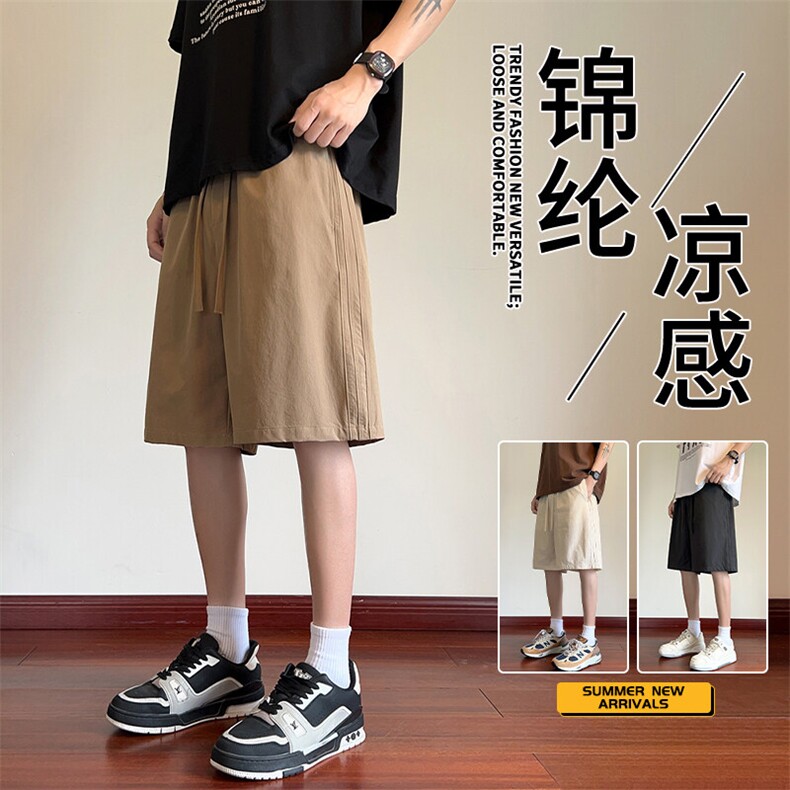 抖音品质日系运动五分裤潮牌宽松百搭短裤A146-GY512特p25量大优,男装牛仔裤,HDA146