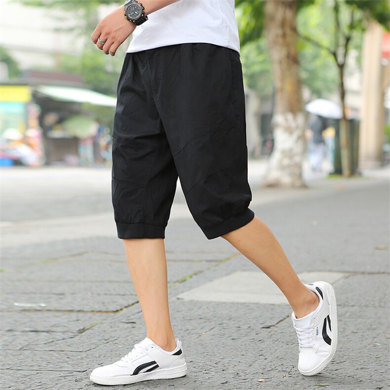 工装短裤男潮牌宽松男士休闲运动七分裤大码中裤夏季马裤584款,男装休闲裤,星座802
