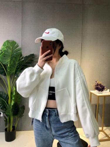 春装新款，针织小外套，黑灰白，女装，谦度