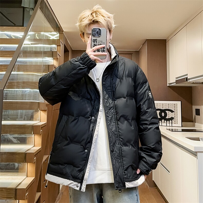 男士加厚羽绒服潮流立领冬季休闲羽绒衣潮流休闲A266-88683-P165图片