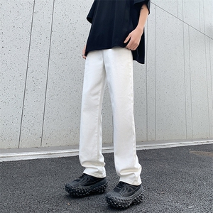 港风大码美式高街修身直筒男女高腰牛仔裤 XZ213-NZ7097-P60控88图片