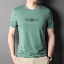 D22804钱塘2020-2夏季圆领男士短袖休闲T恤精品高端P54图片