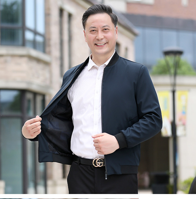 NN9967钱塘2020-3春秋新款中年男士商务休闲简约夹克外套P72,男装夹克,钱塘207-3